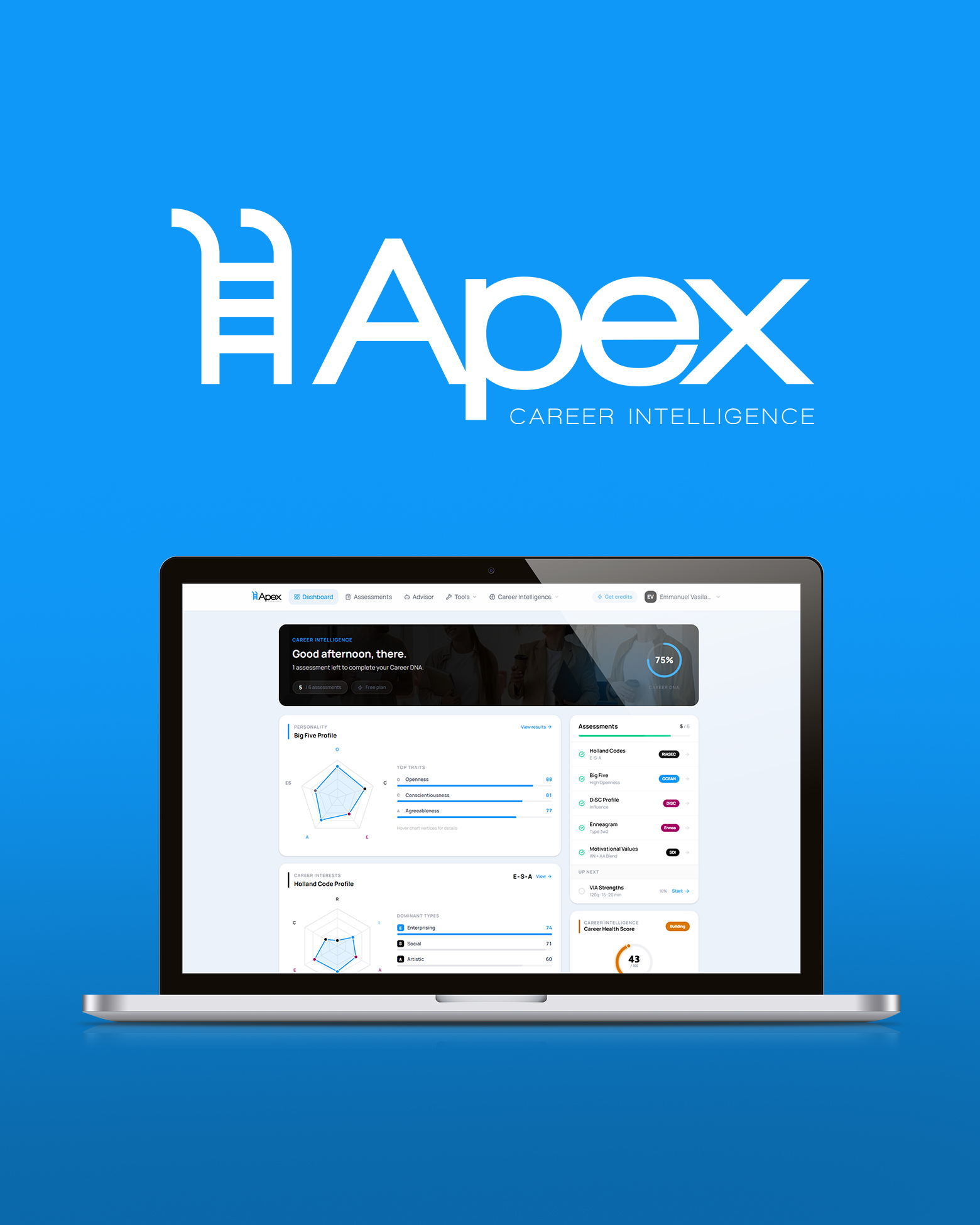 Apex and Bridge, A career intelligence platform and the consulting practice it grew out of, built as one system.